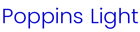 Poppins Light шрифт